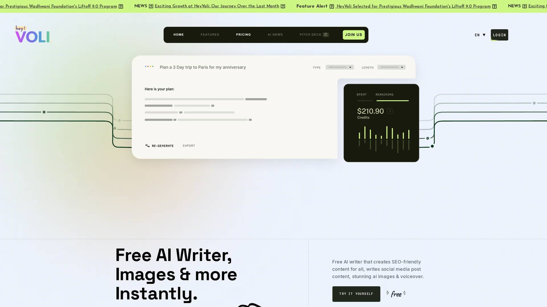 heyvoli homepage