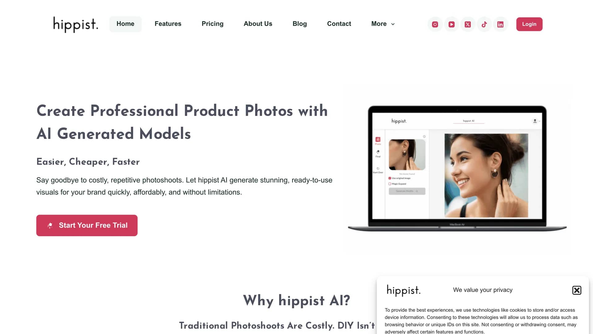 hippist-ai homepage