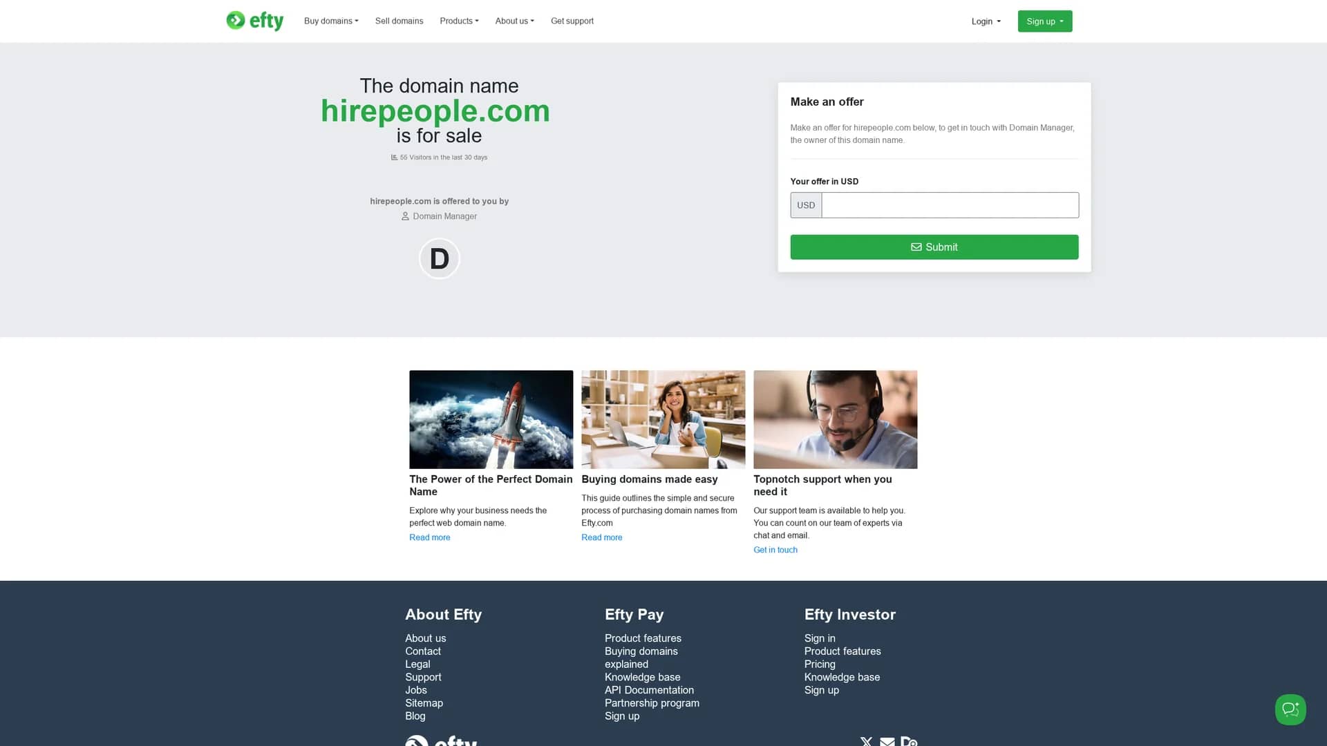 hirepeople homepage