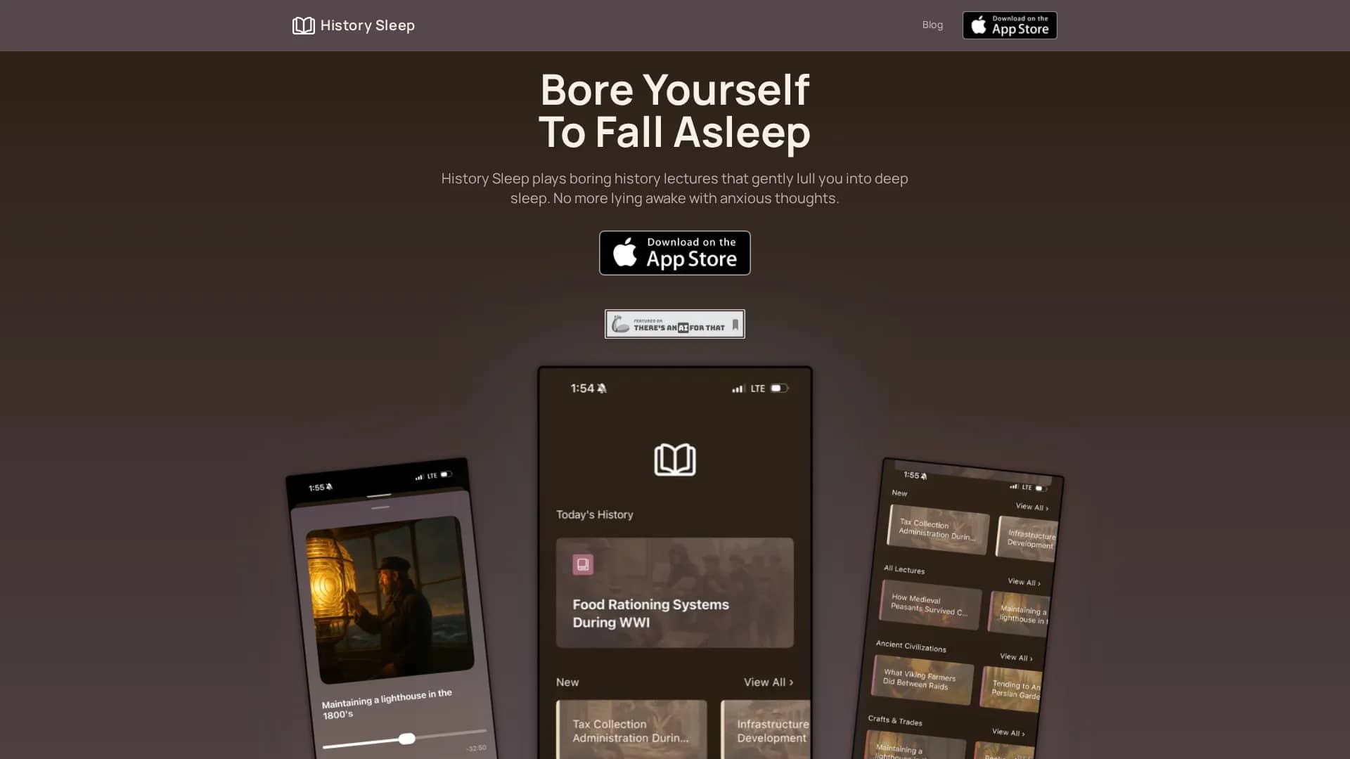 history-sleep homepage