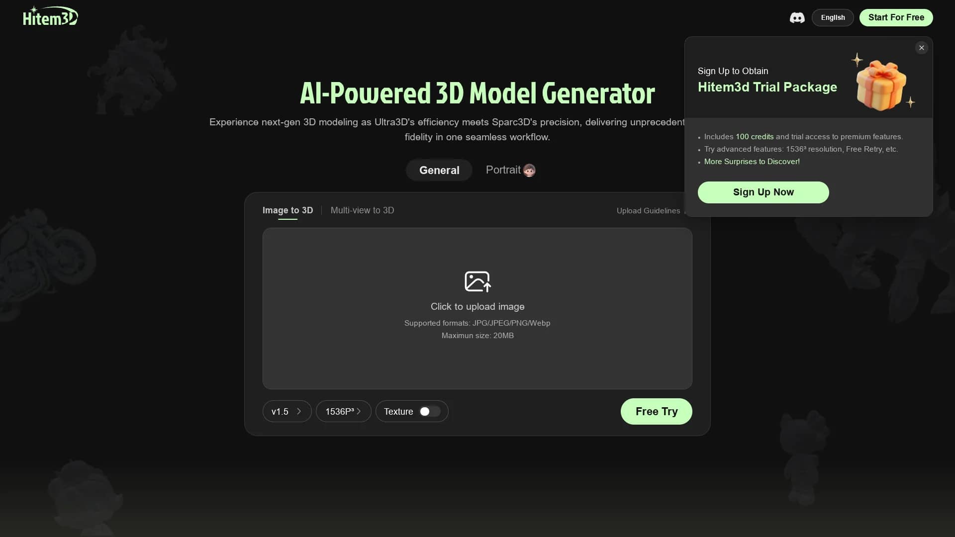 hitem3d homepage