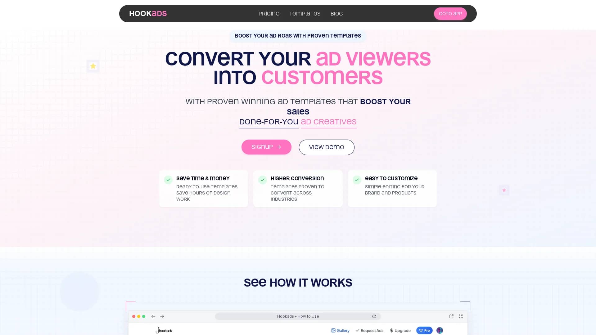 hookads-ai homepage