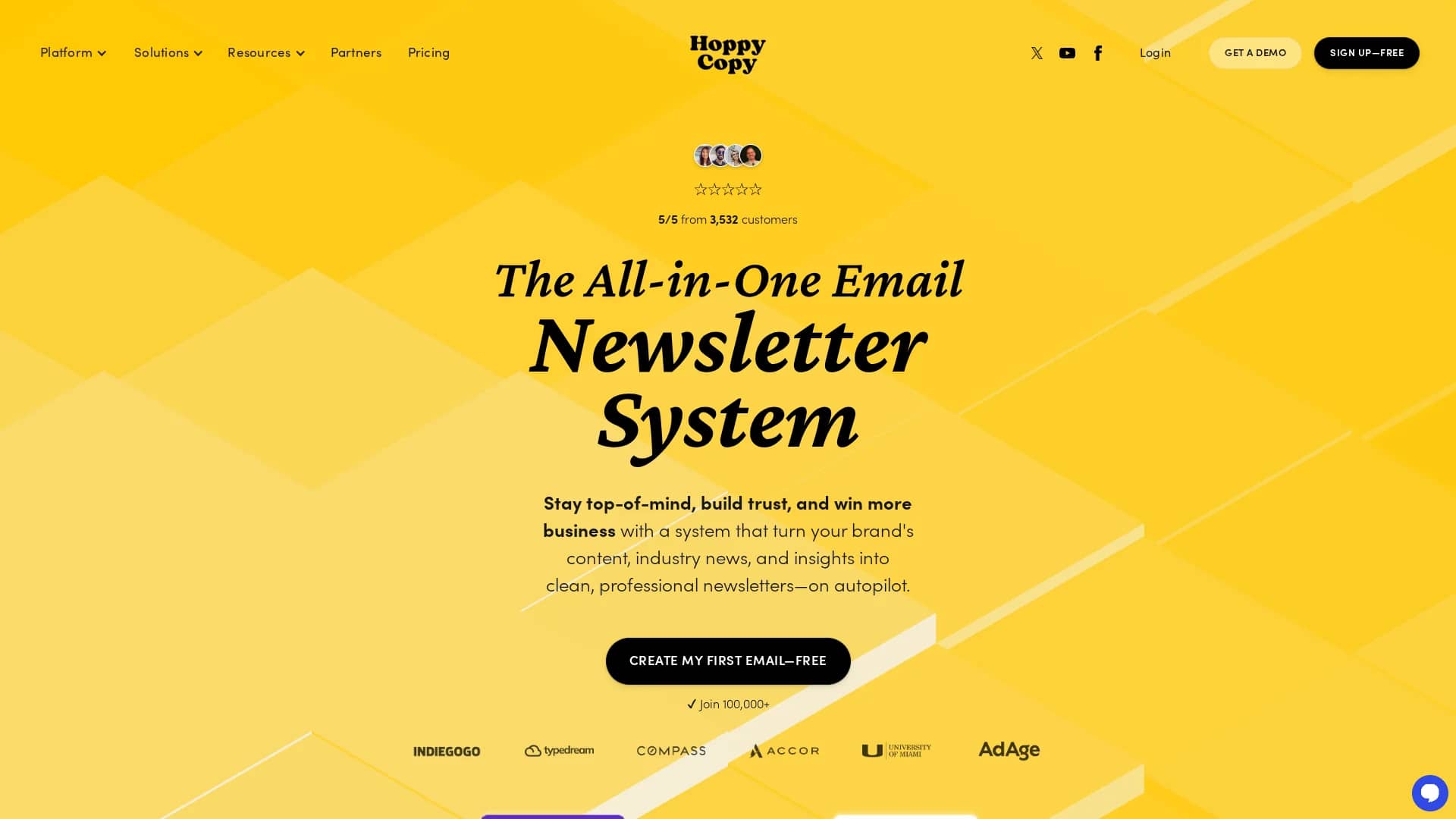 hoppycopy homepage