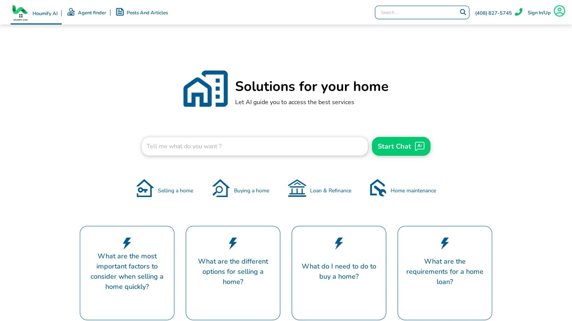 houmify homepage
