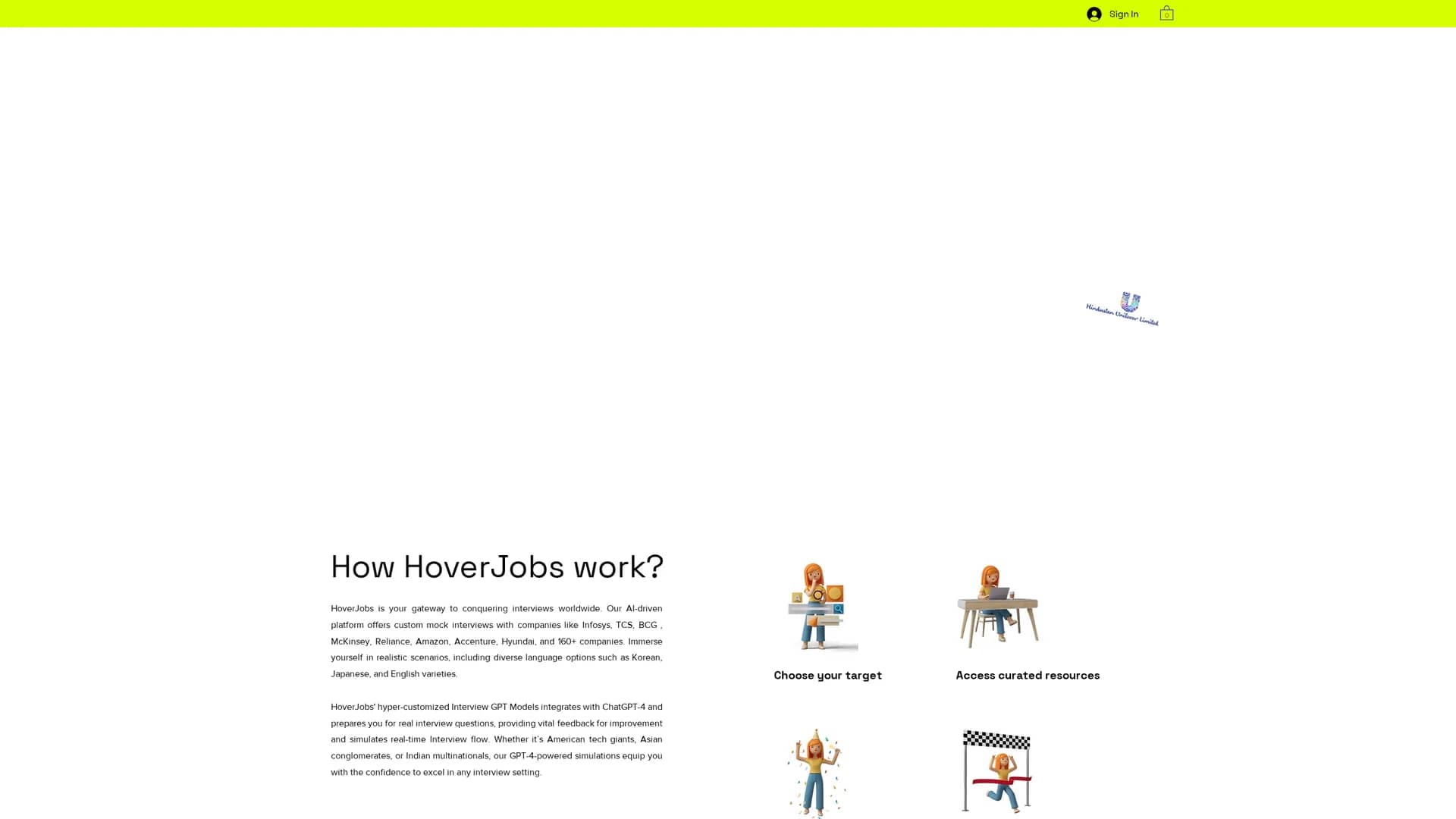 hoverjobs homepage