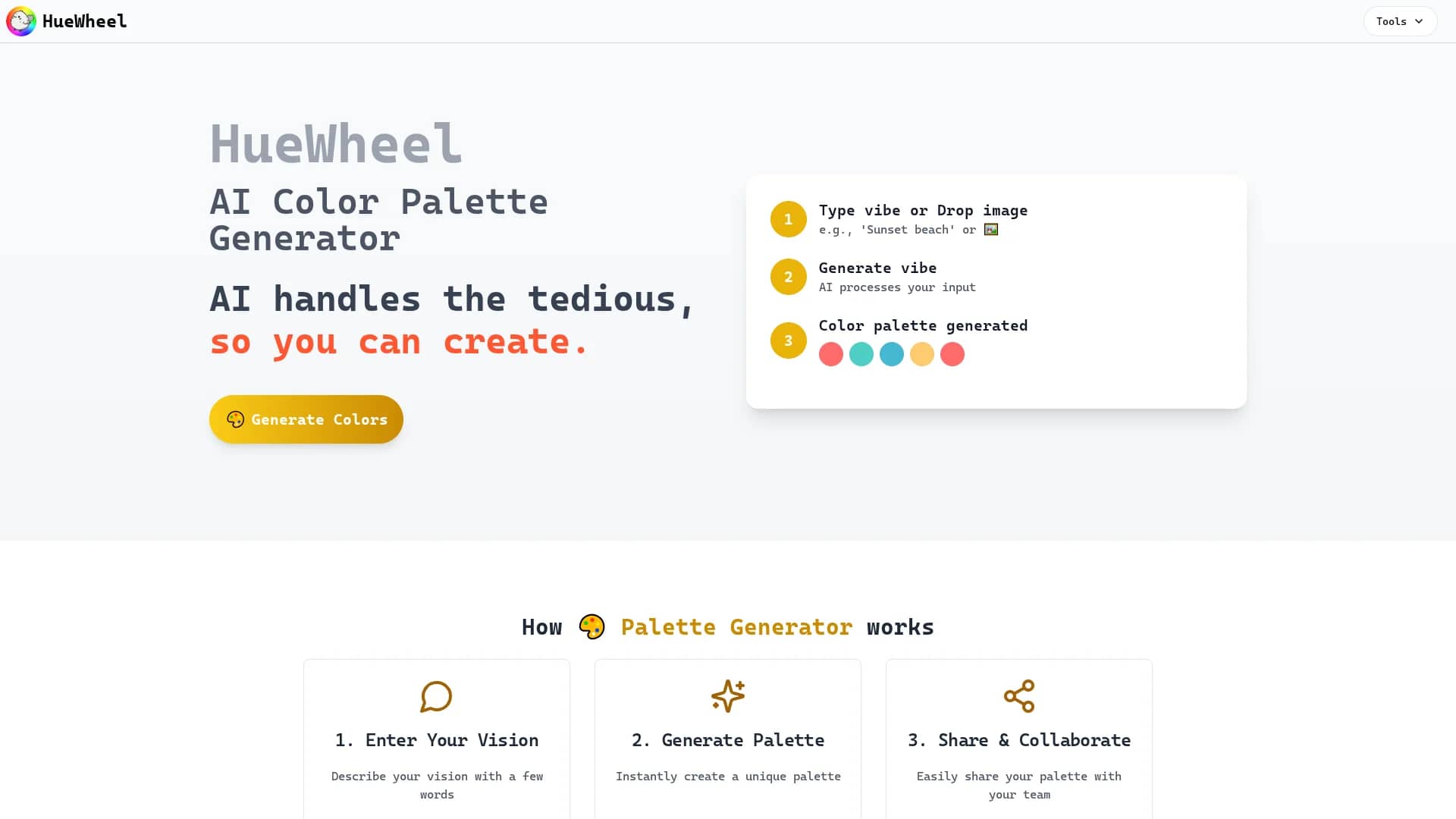 huewheel homepage