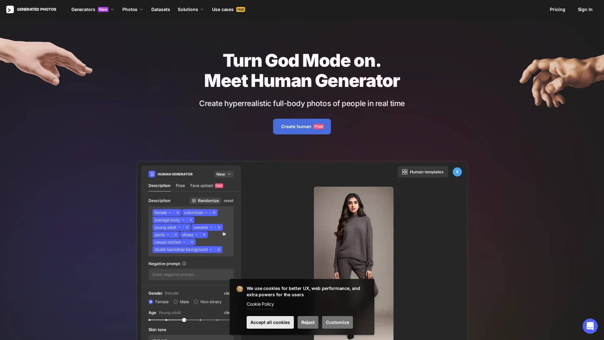 human-generator homepage