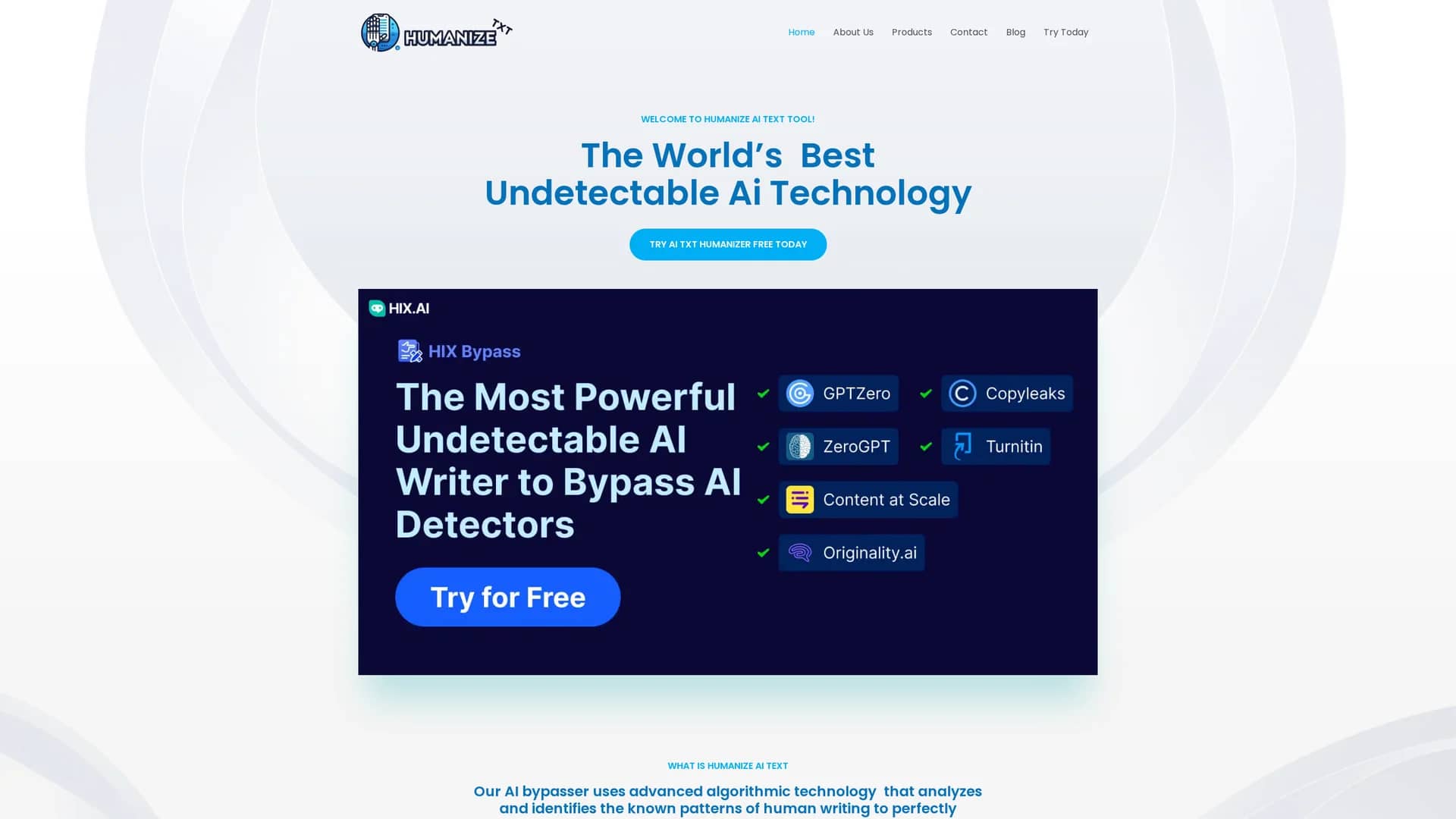 humanizetxt-ai homepage