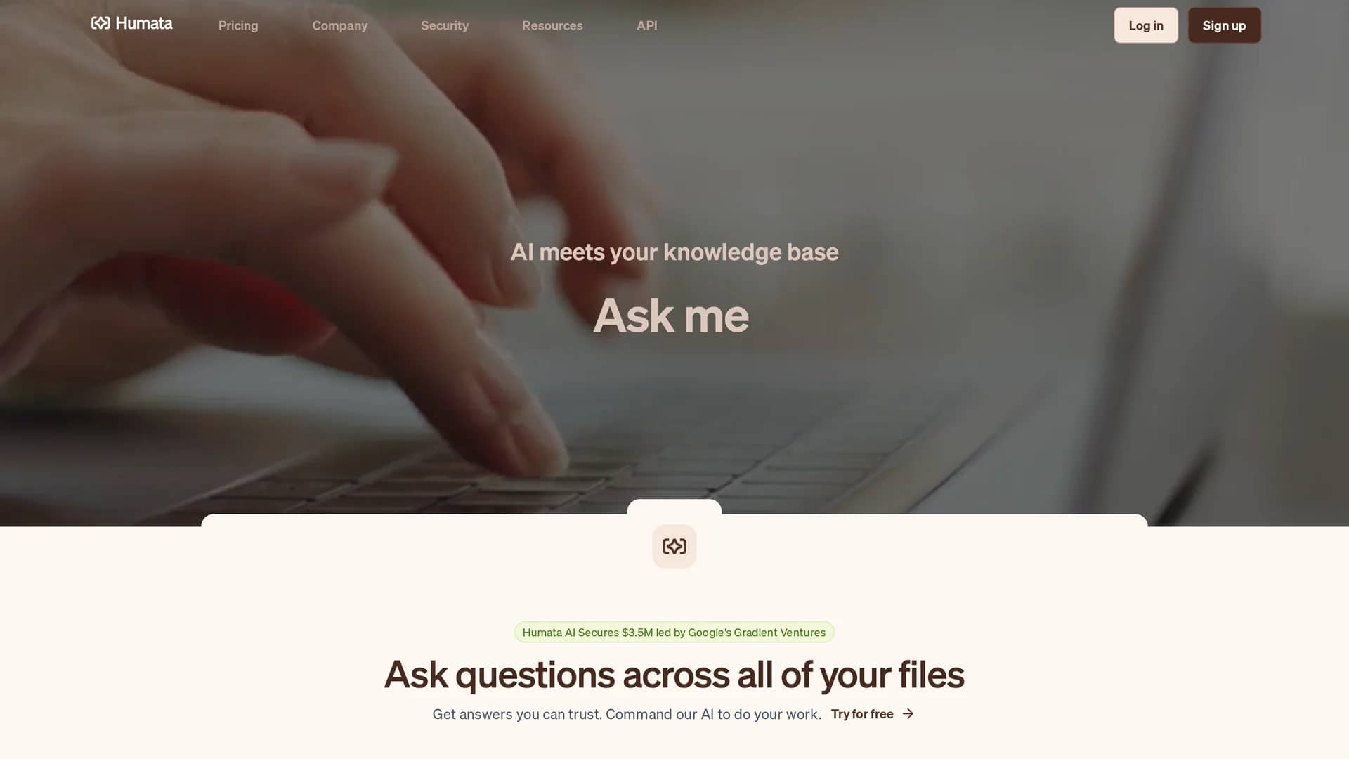 humata-ai homepage