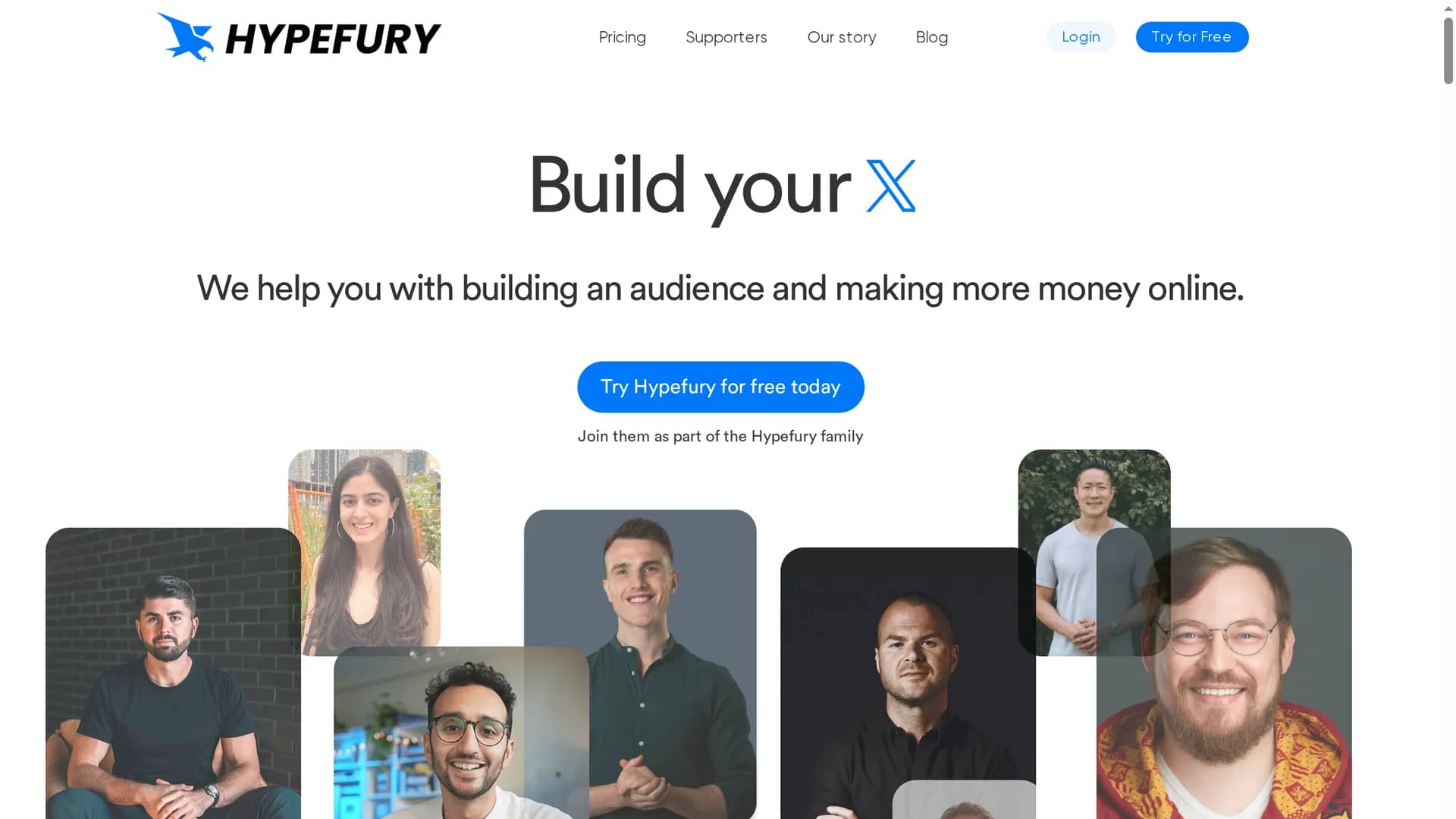 hypefury homepage