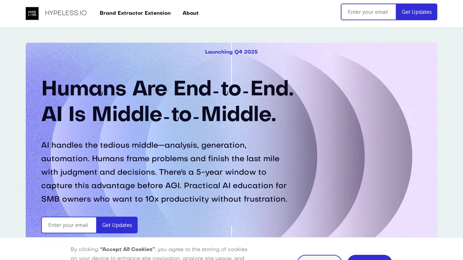 hypeless homepage
