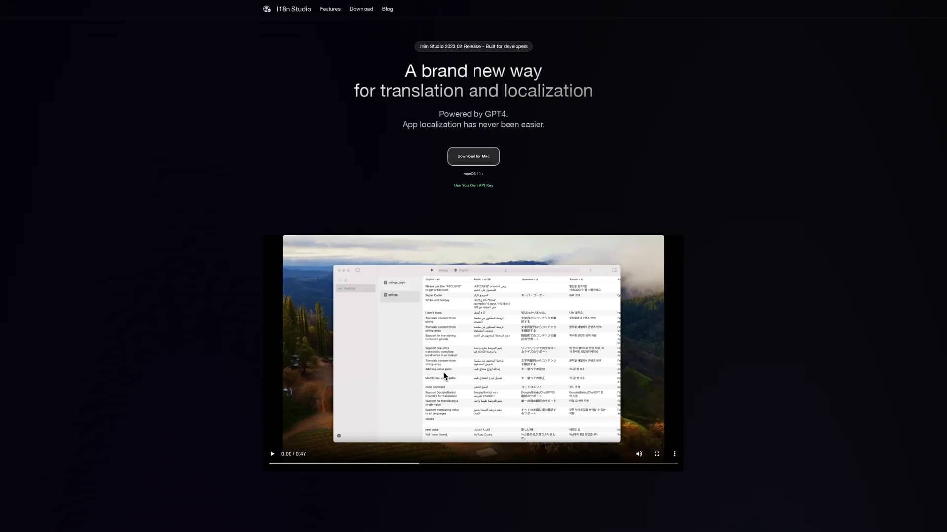 i18n-studio homepage