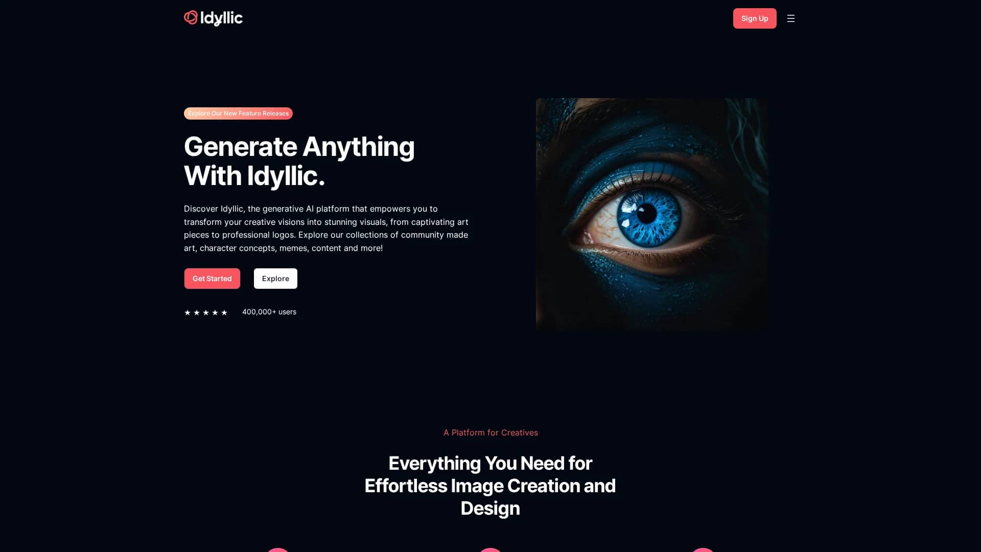 idyllic homepage
