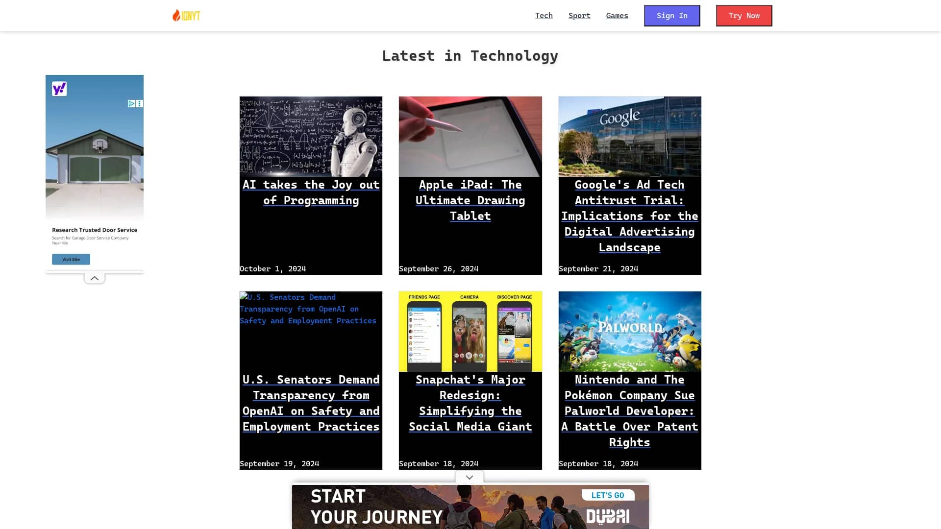 ignyt-learning homepage