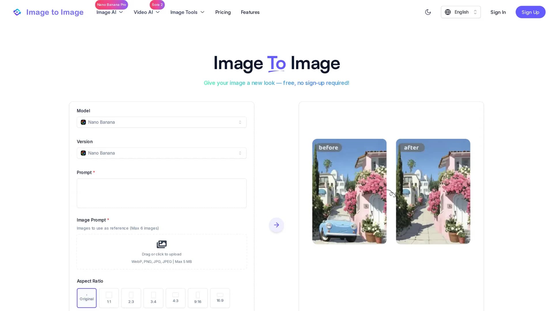 imagetoimage-tech homepage