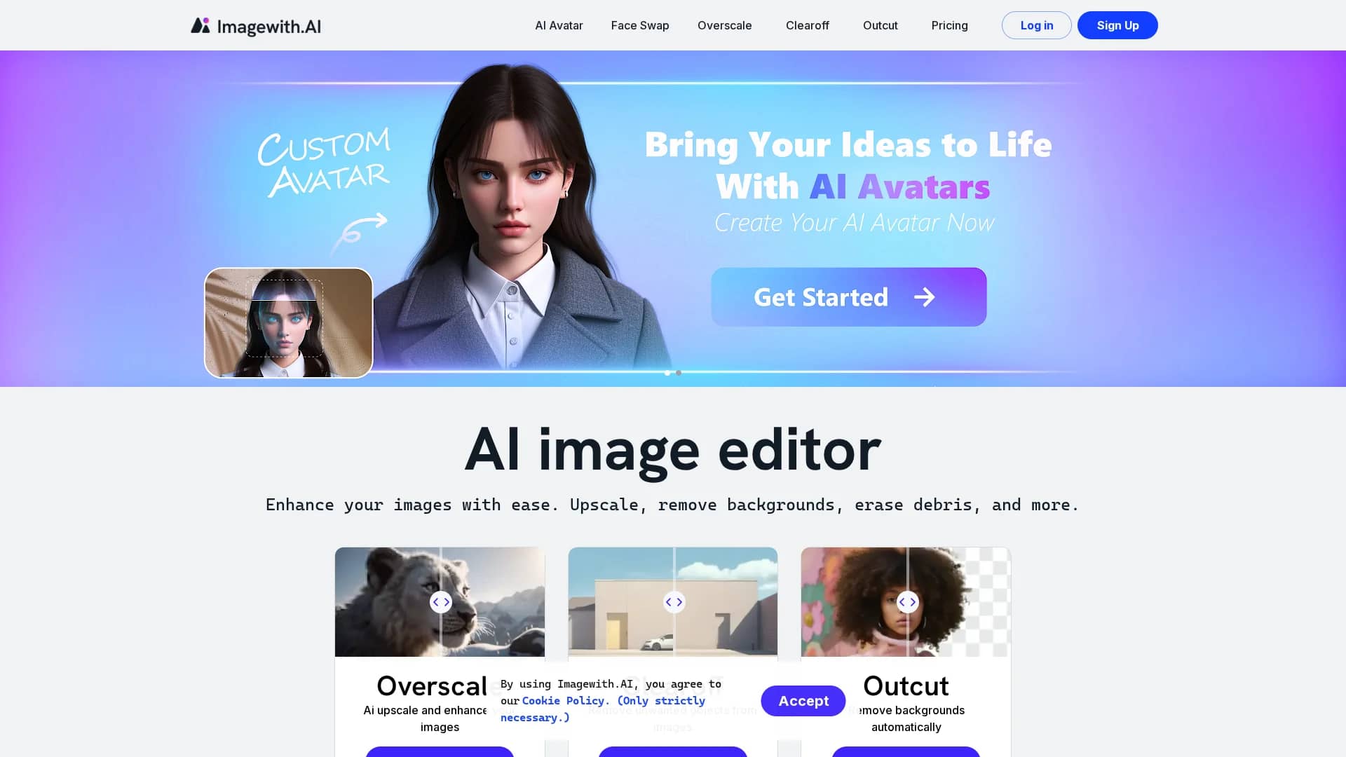 imagewith-ai homepage