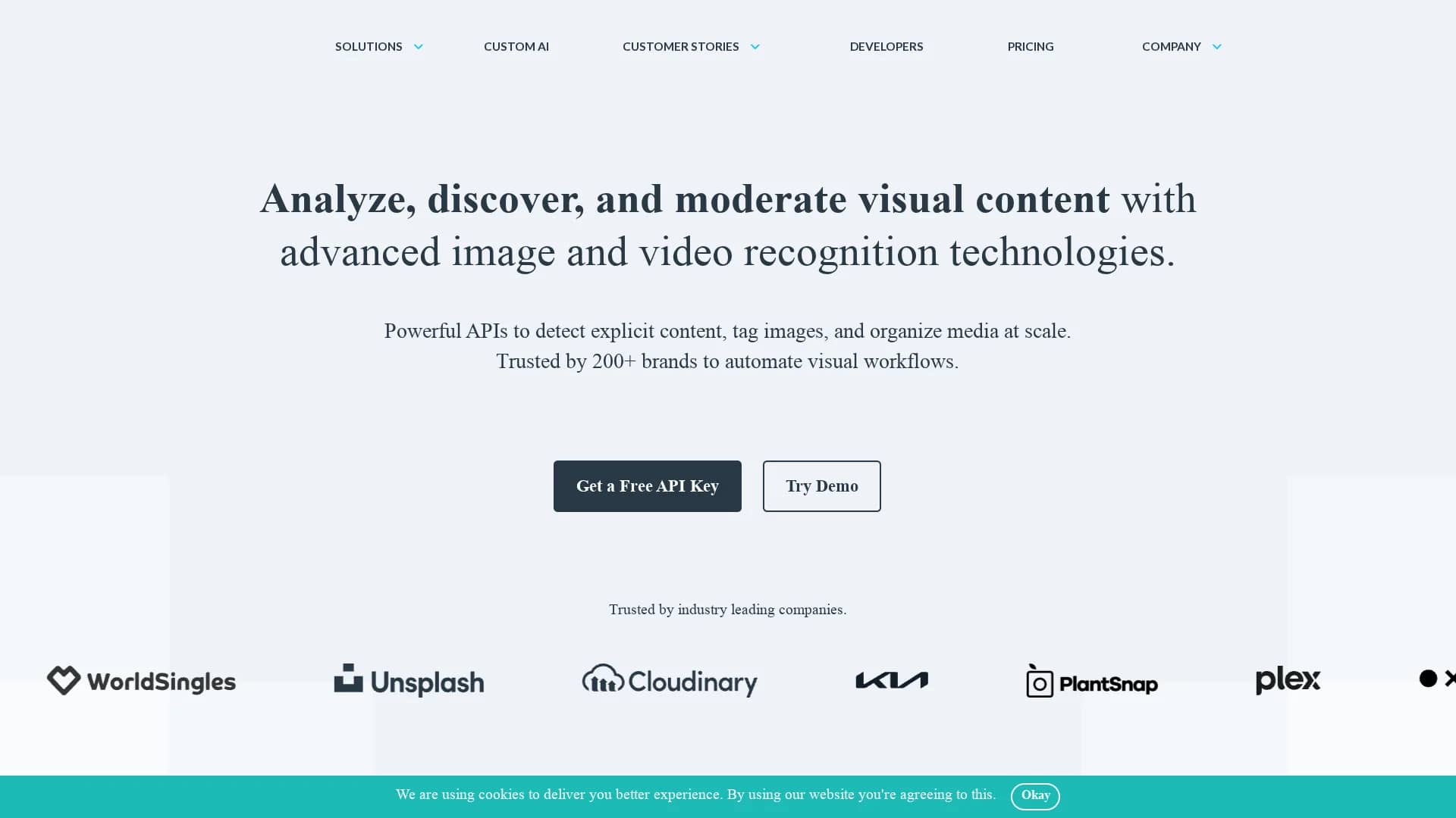 imagga homepage
