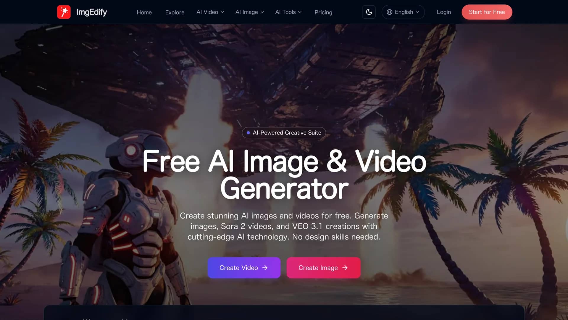 imgedify homepage