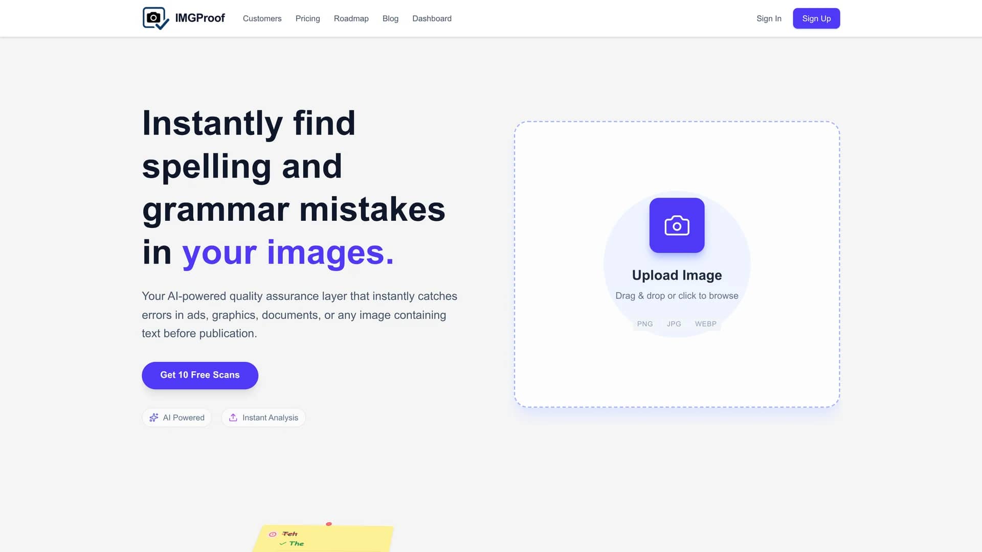 imgproof homepage