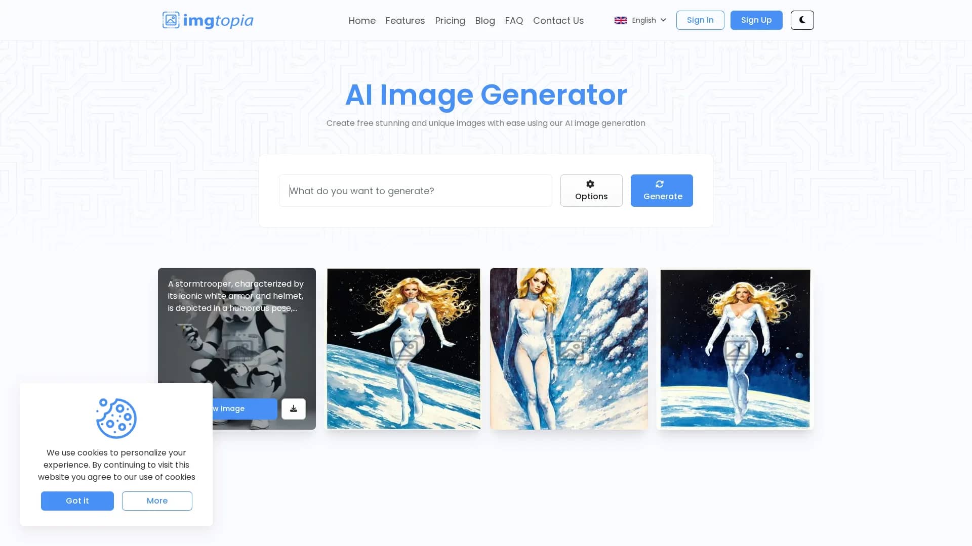 imgtopia homepage