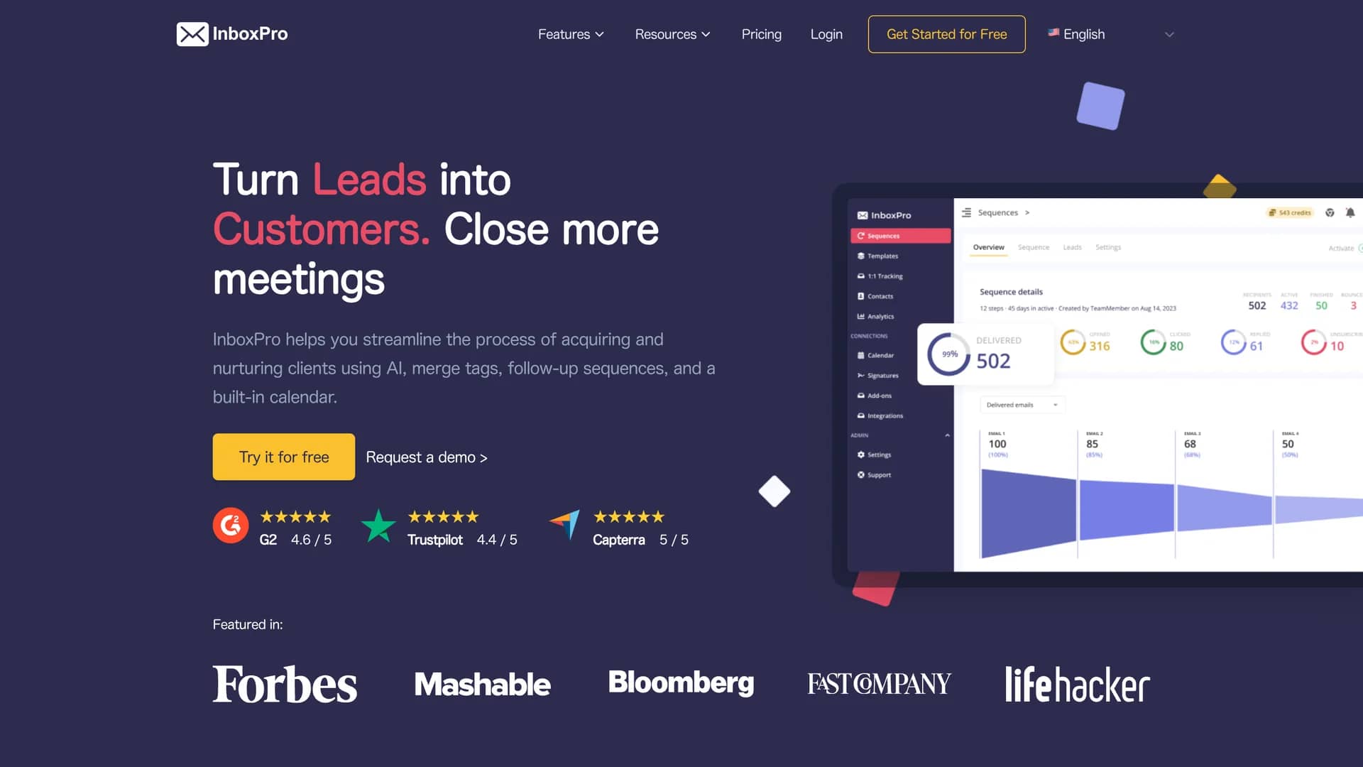 inboxpro homepage