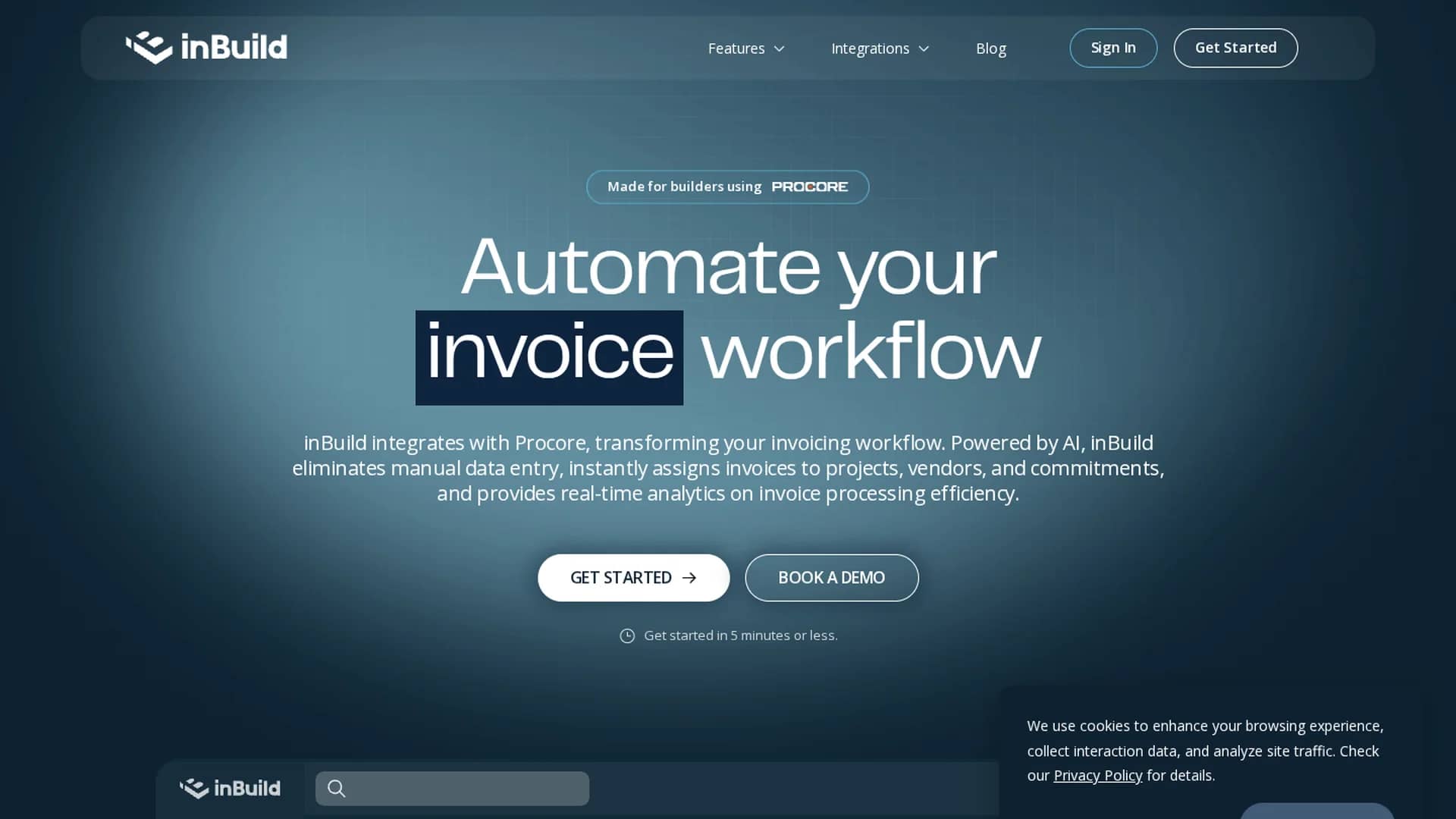 inbuild homepage