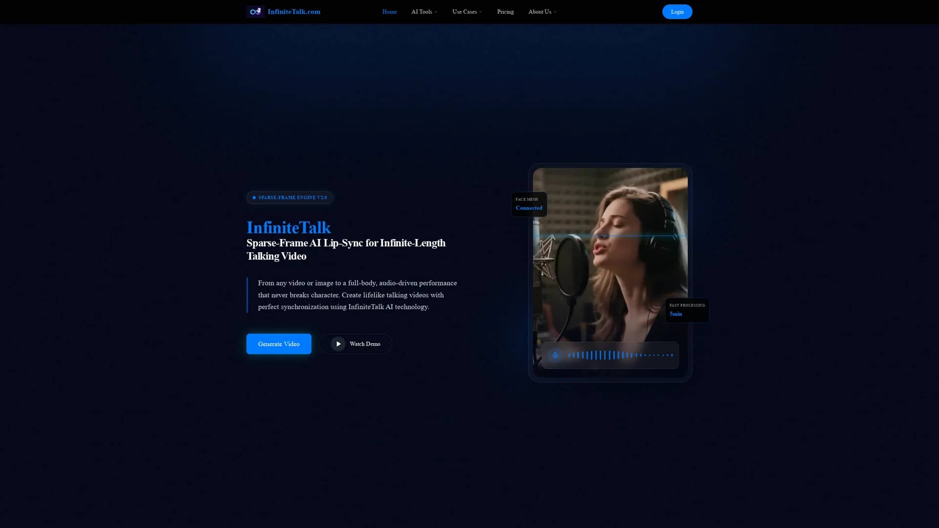 infinitetalk homepage
