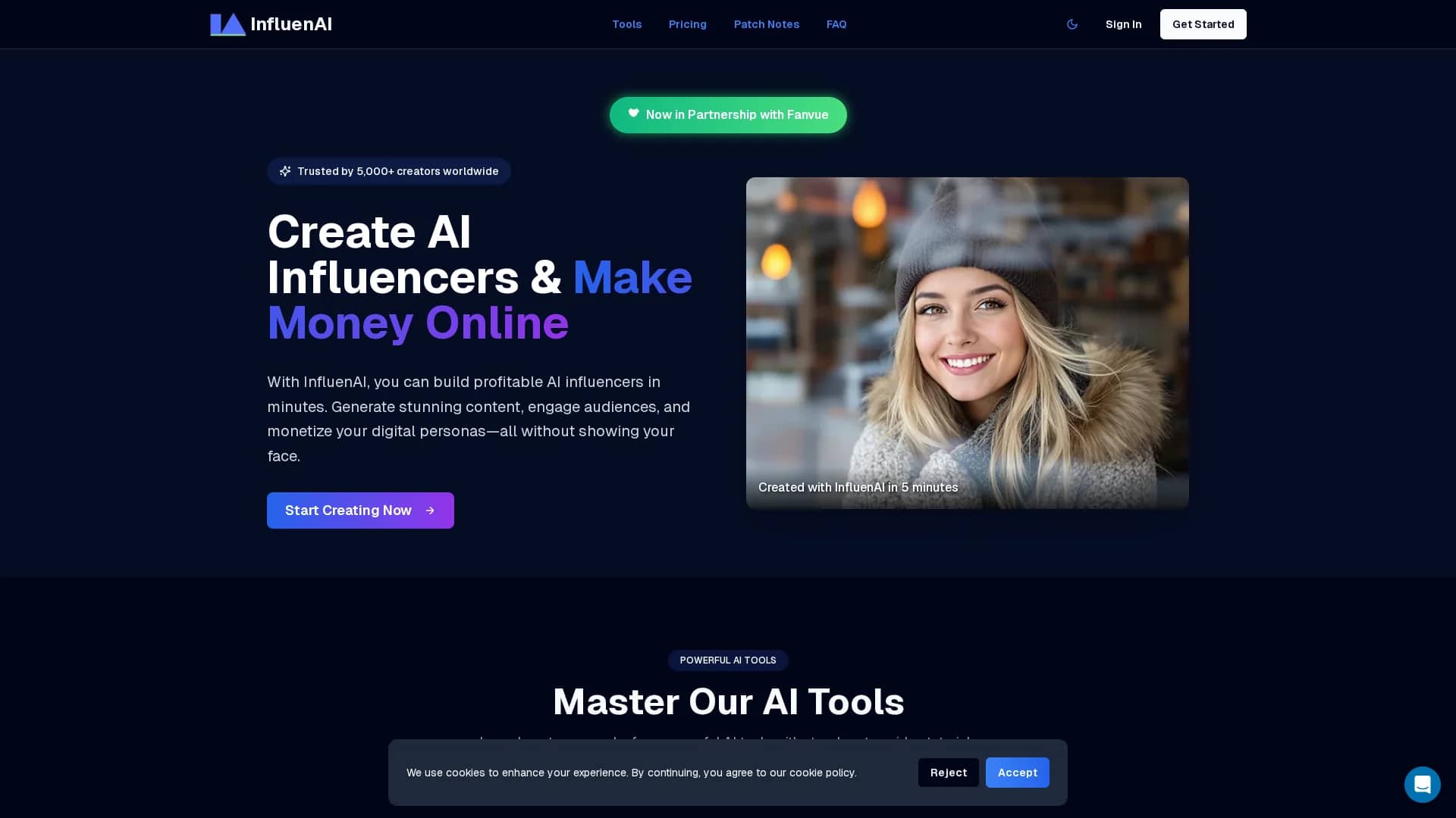 influenai homepage