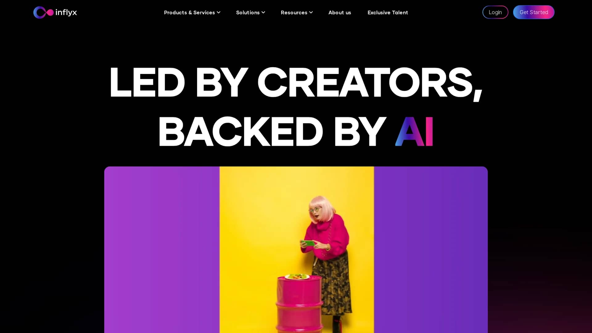 inflyx homepage