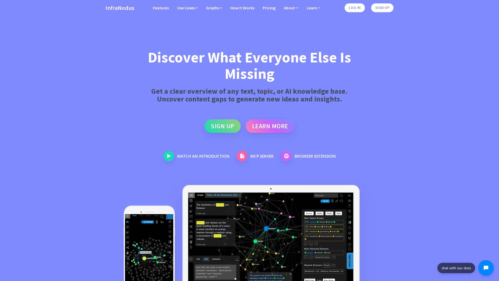 infranodus homepage
