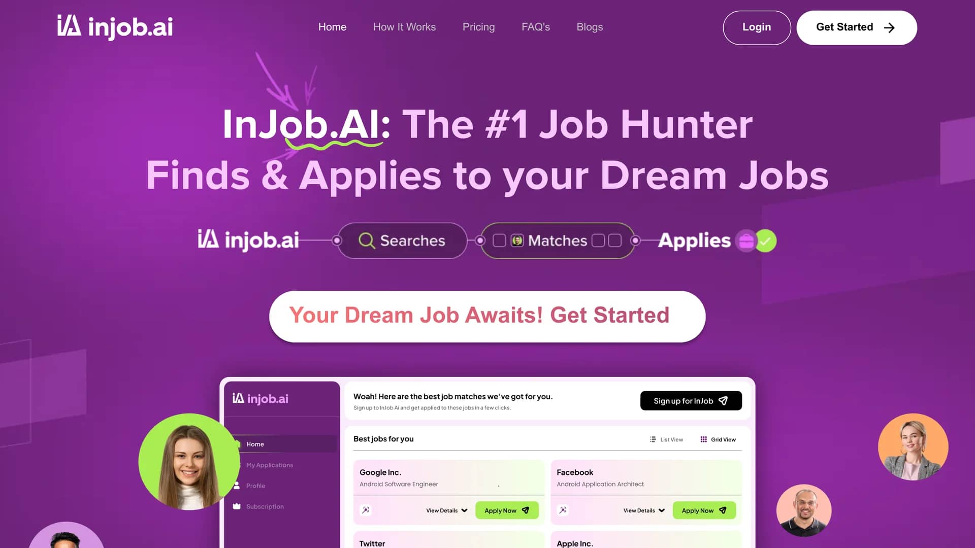 injob-ai homepage