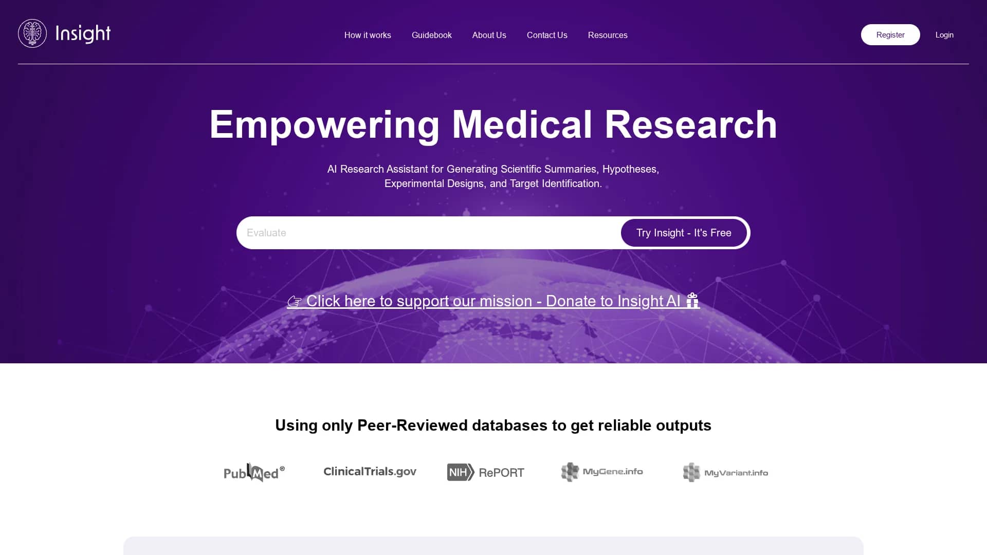 insight homepage
