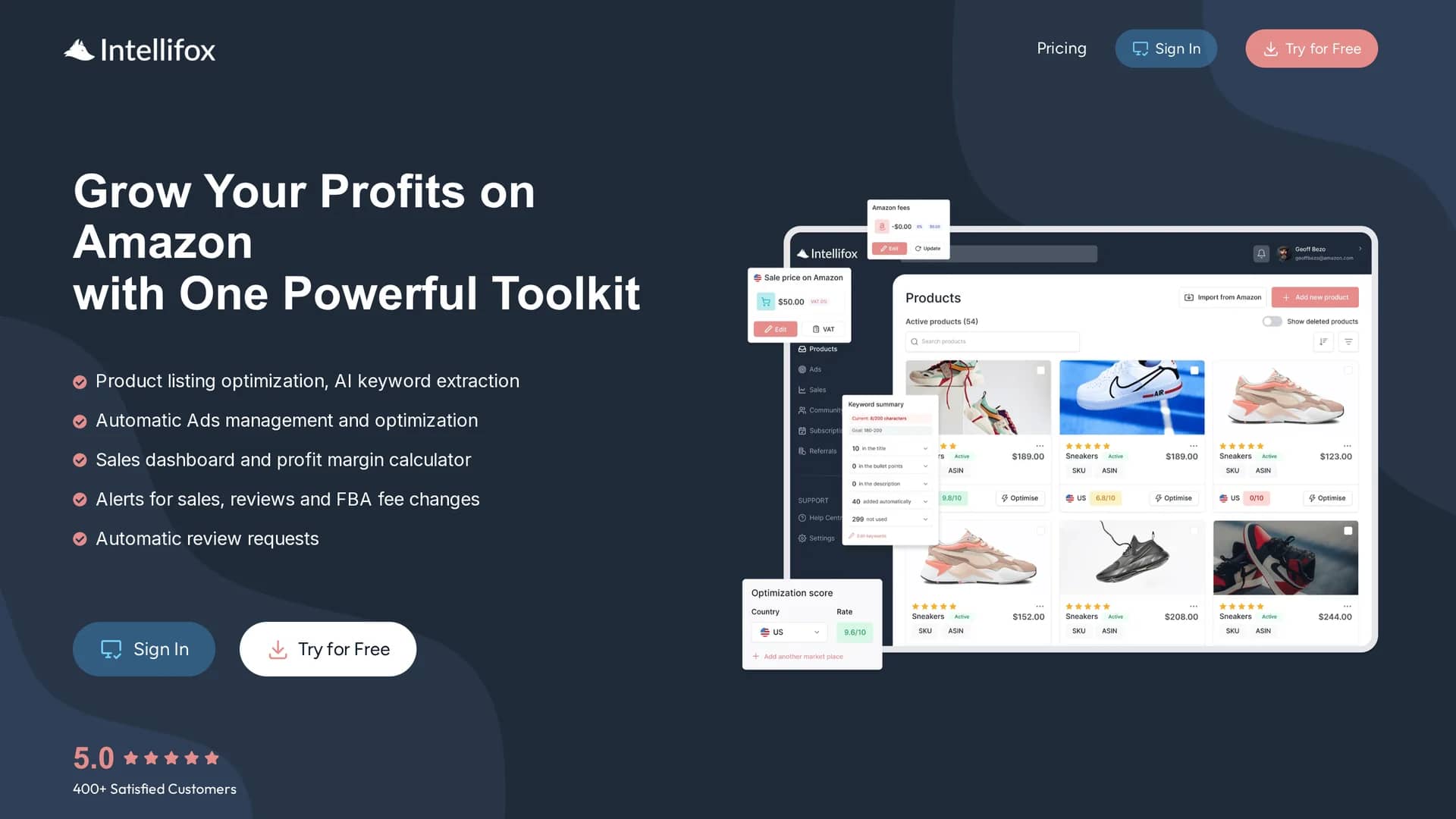 intellifox homepage