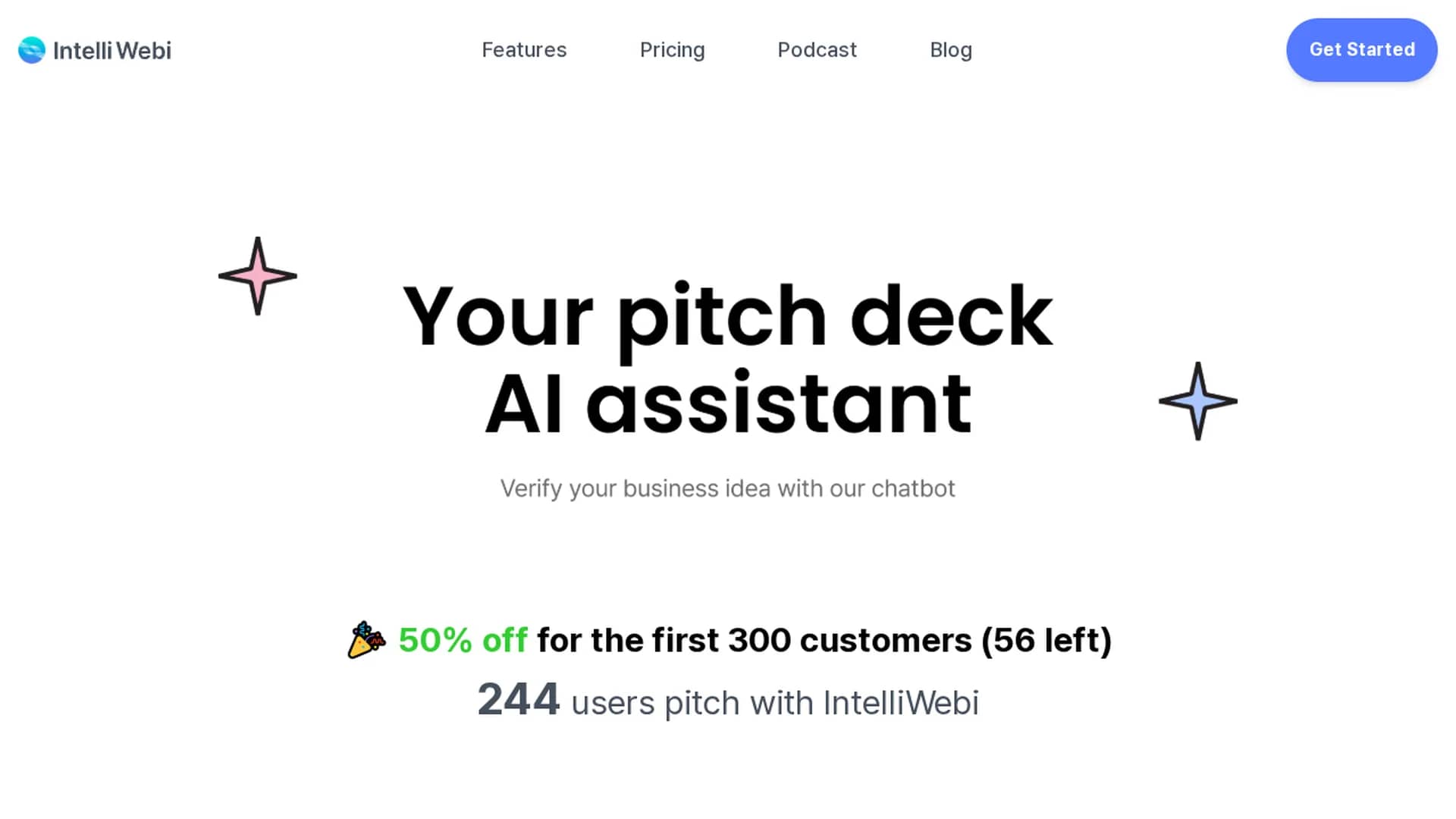 intelliwebi homepage