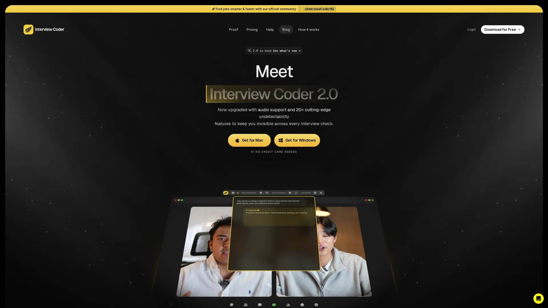 interview-coder homepage