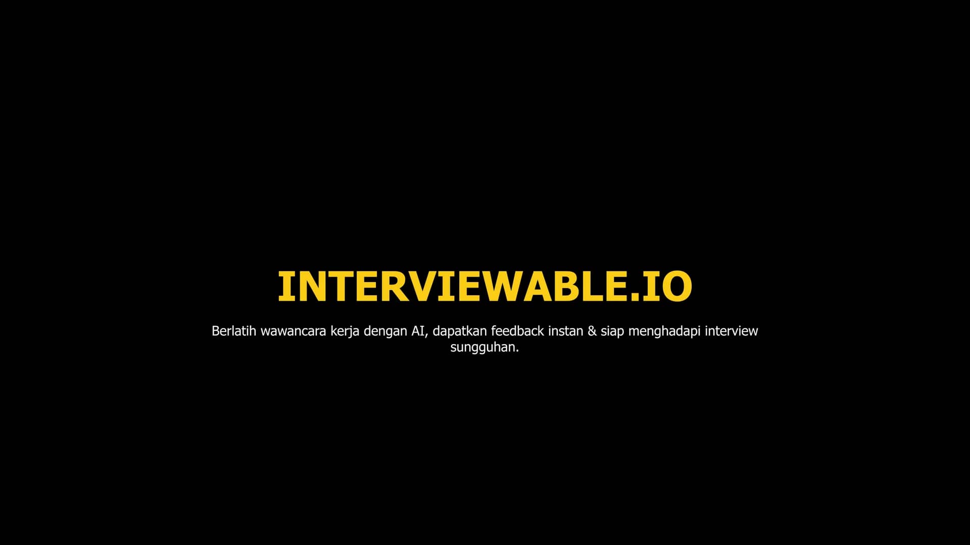 interviewable homepage