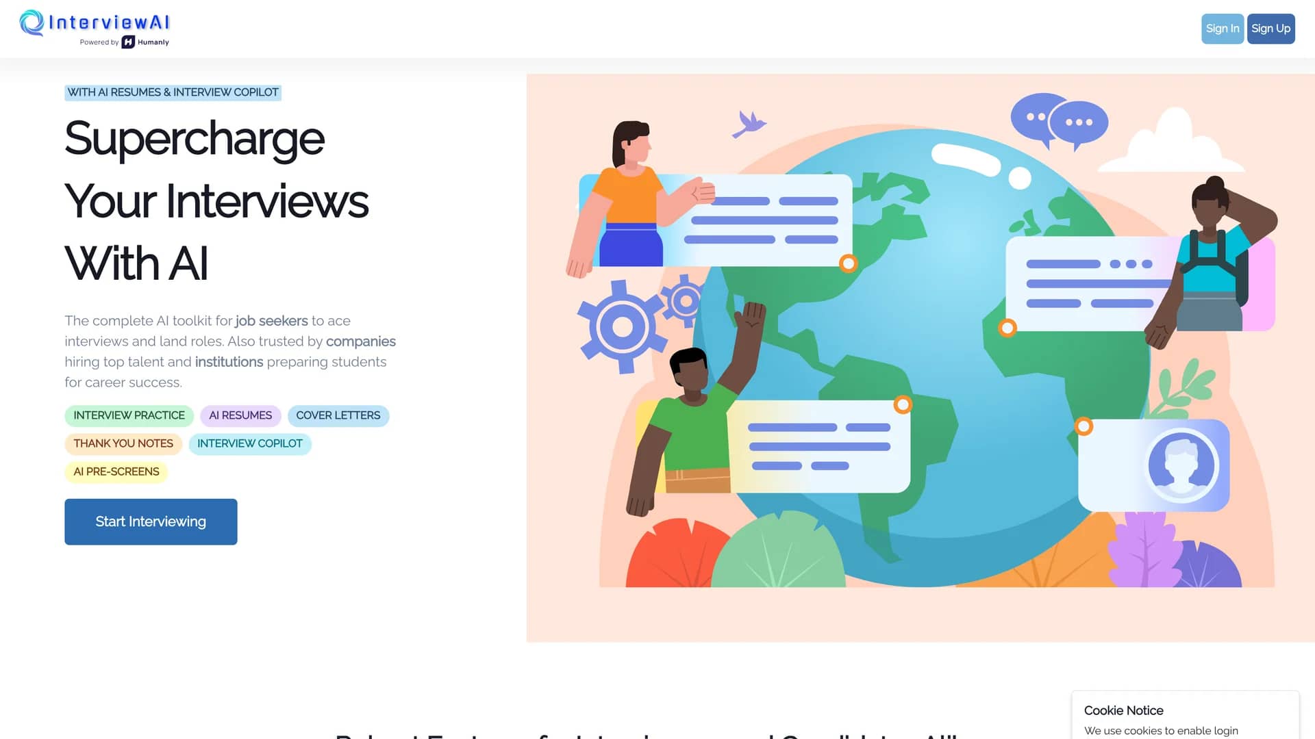 interviewai homepage