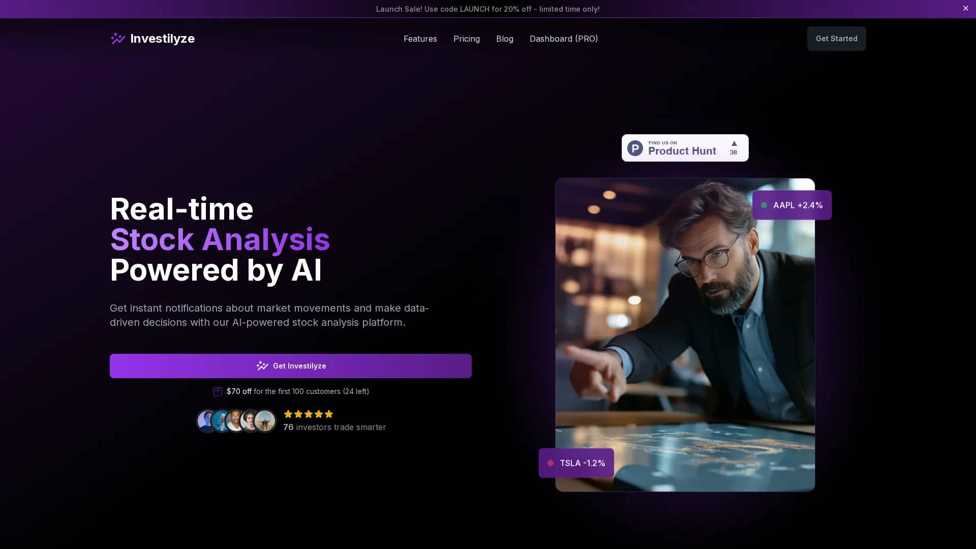 investilyze homepage
