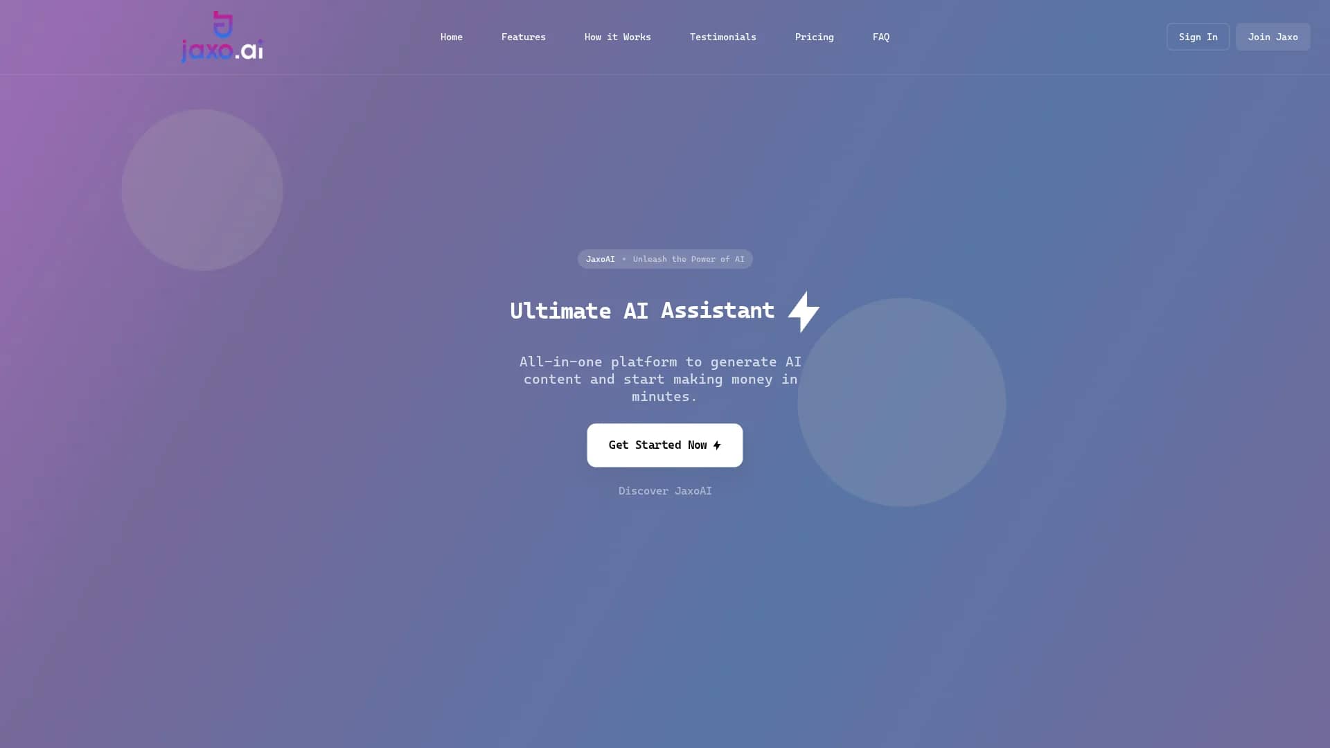 jaxo-ai homepage