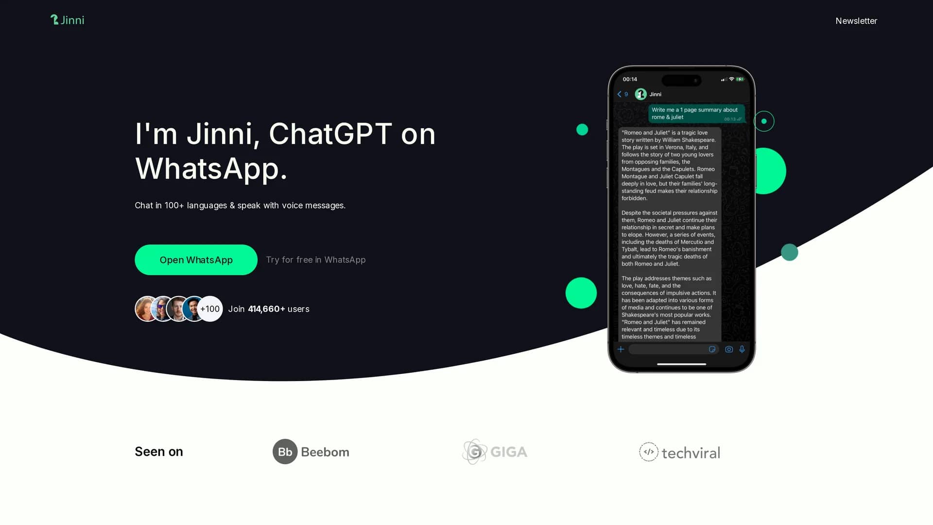 jinni homepage