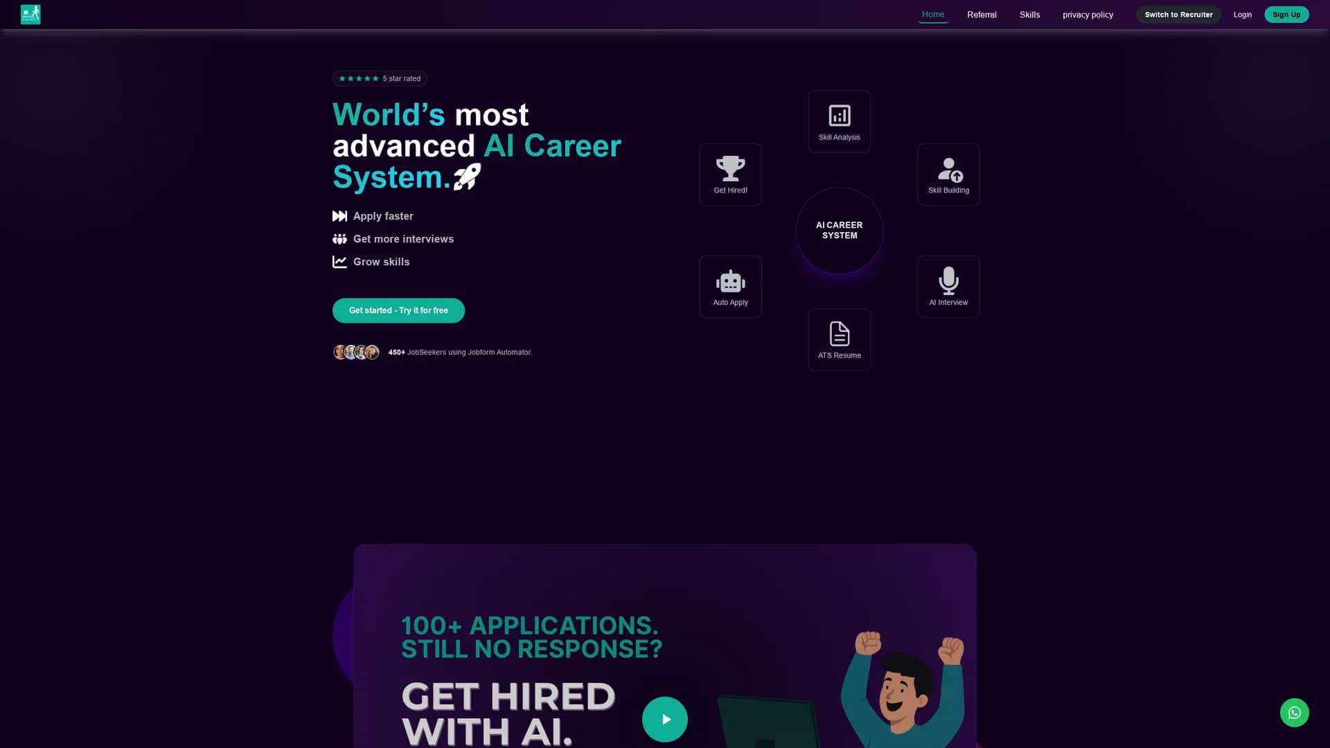 jobform-automator homepage