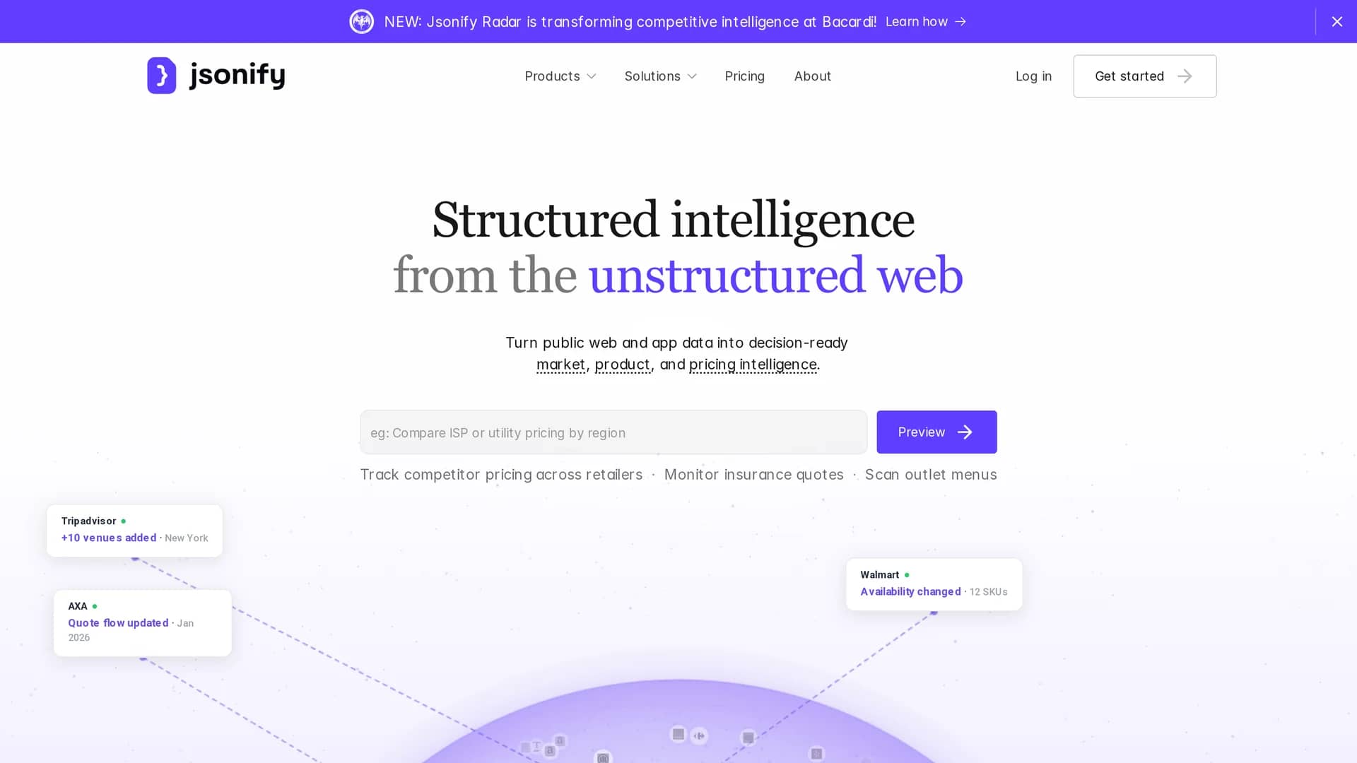 jsonify homepage