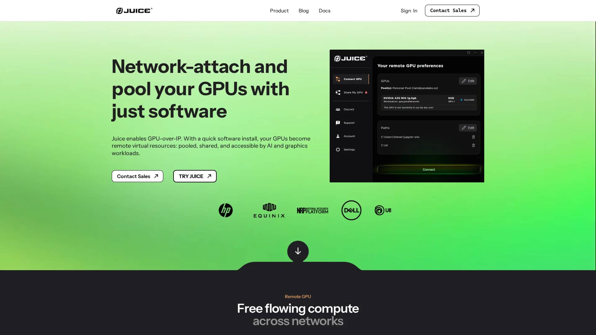 juice homepage