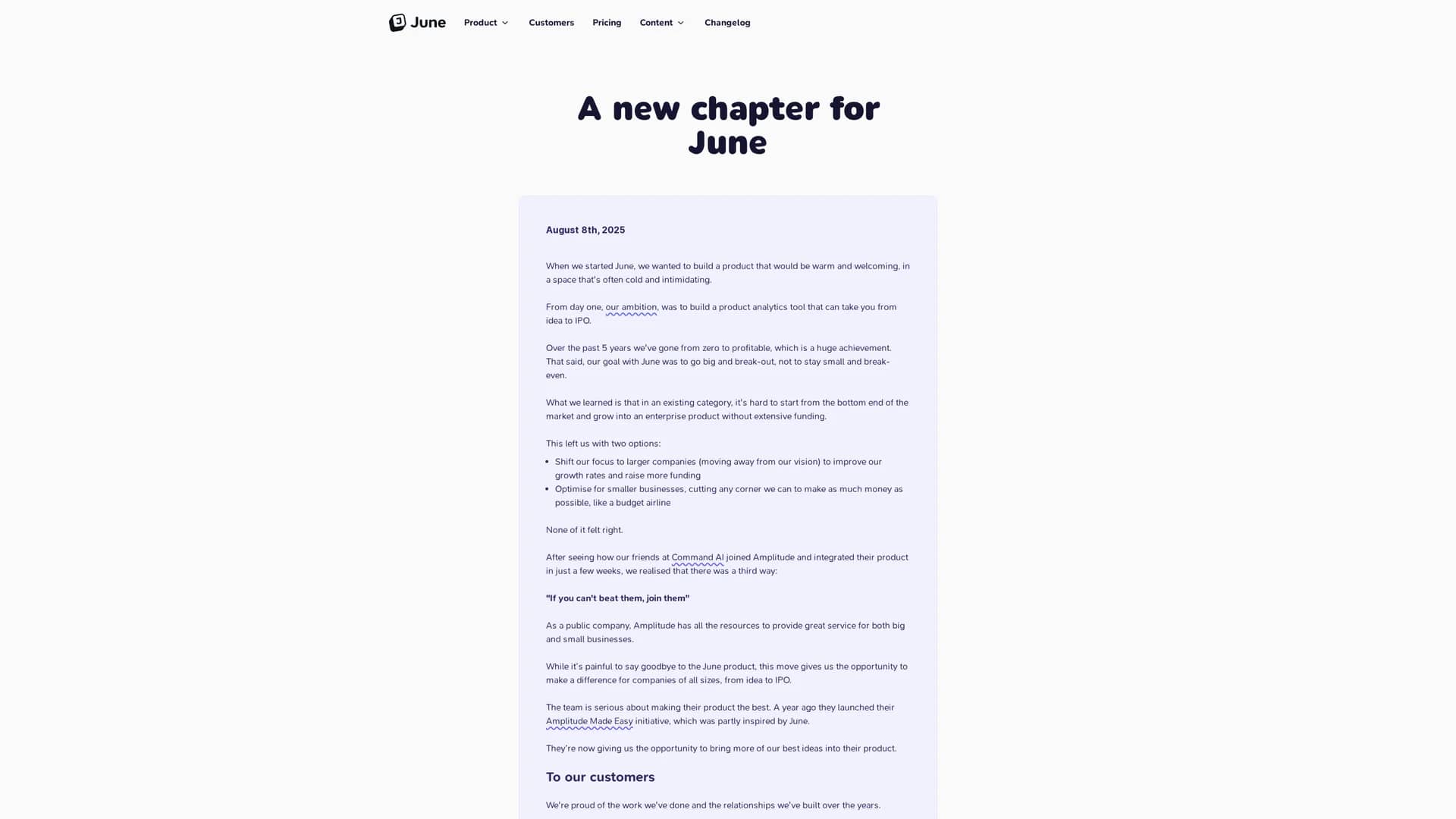 june-ai homepage