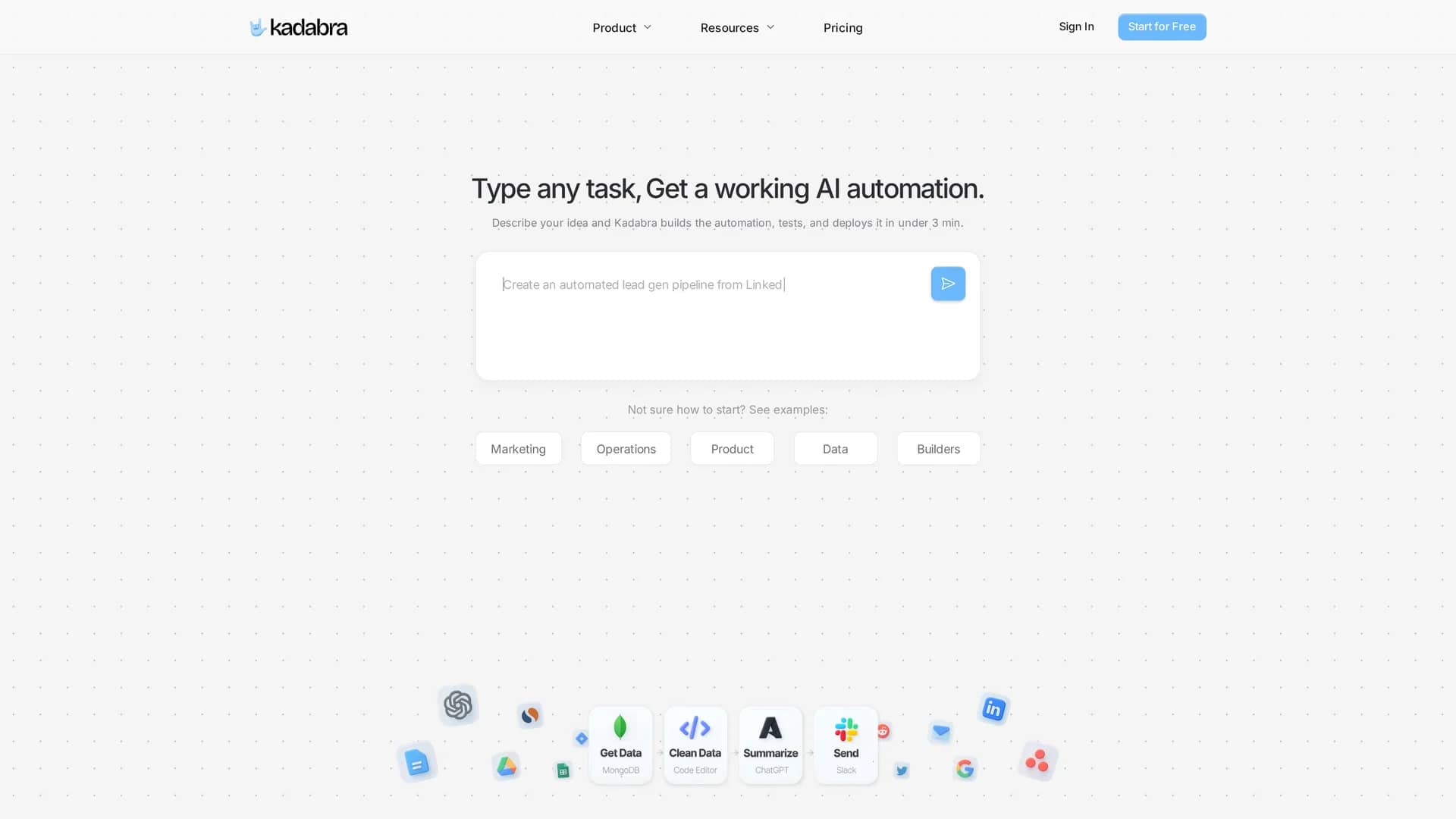kadabra homepage