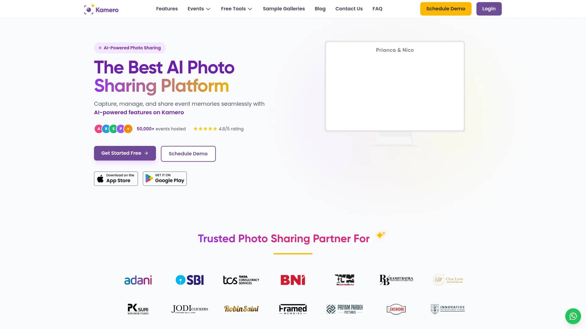 kamero homepage