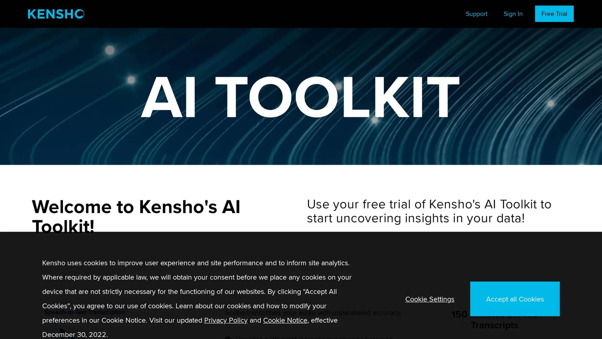 kensho-scribe-transcription homepage
