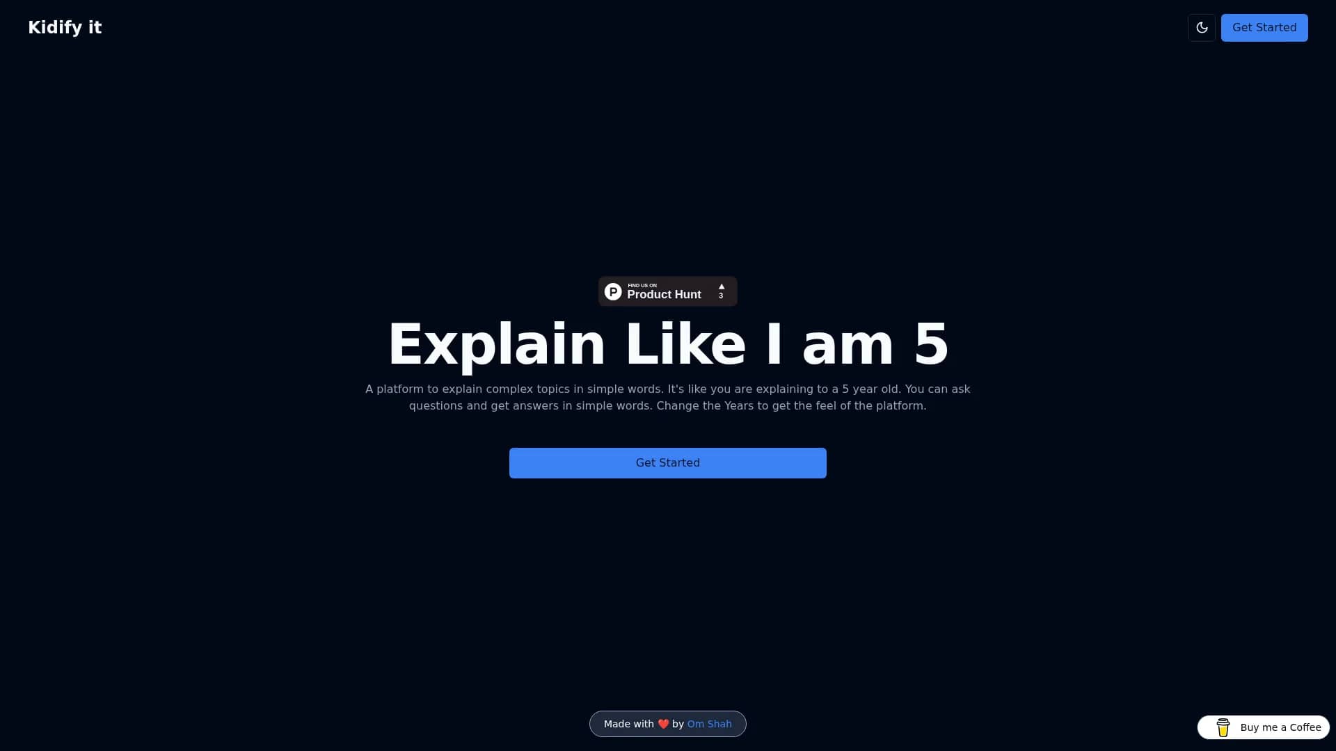 kidify homepage