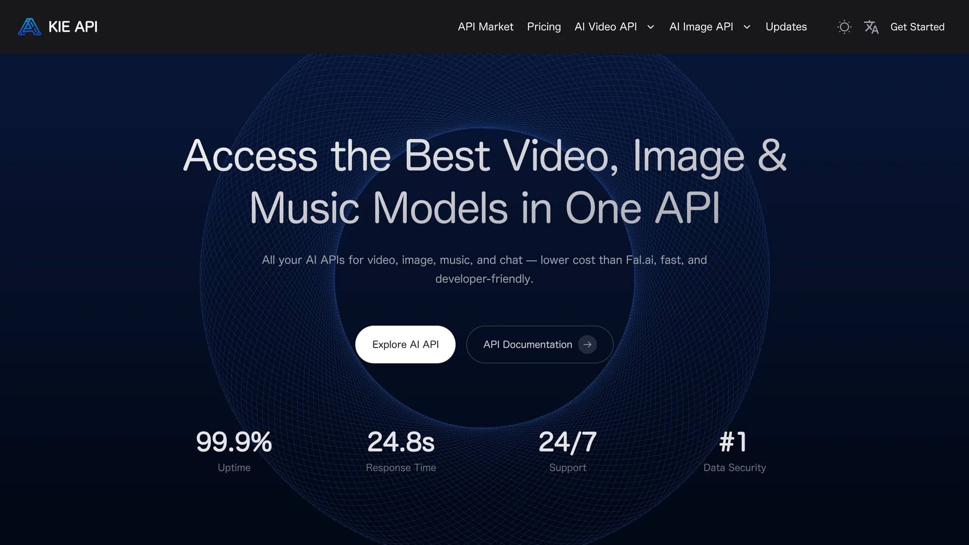 kie.ai homepage