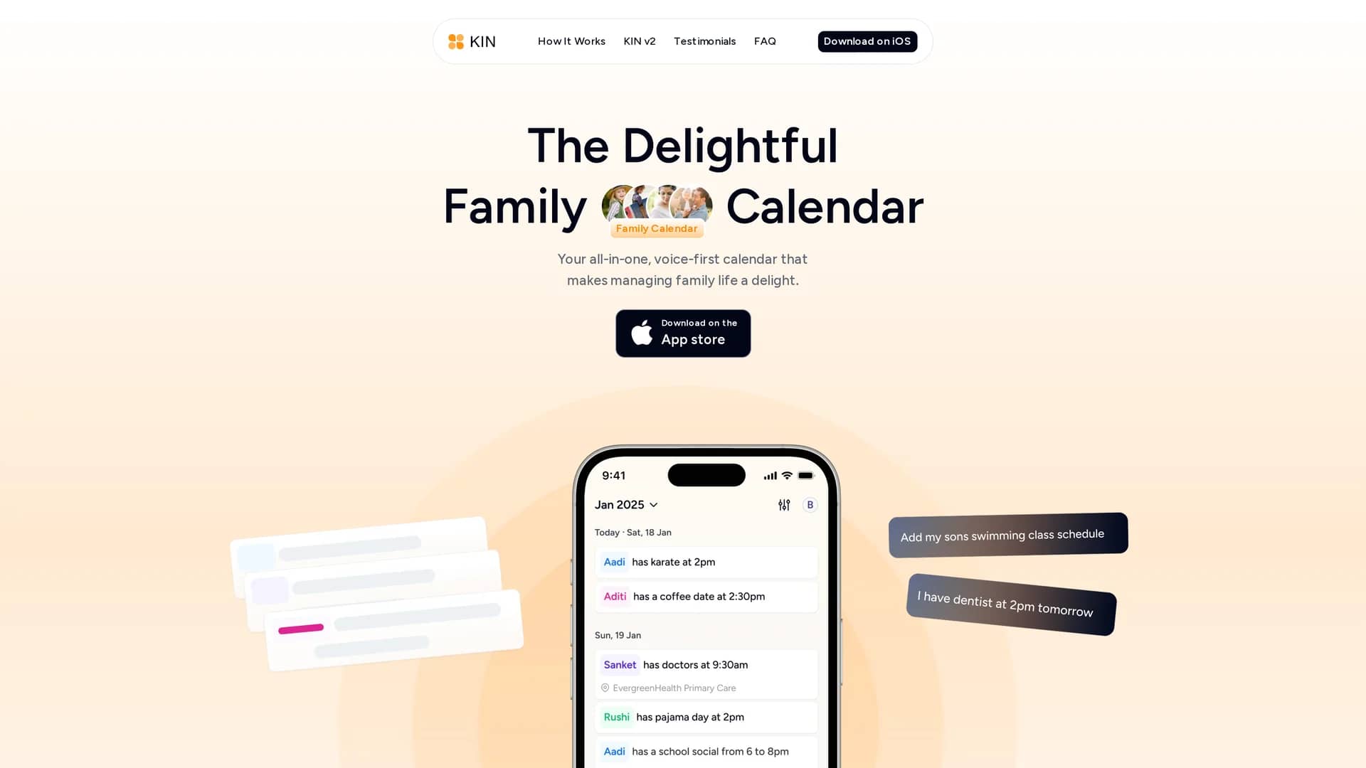 kin-family-calendar homepage